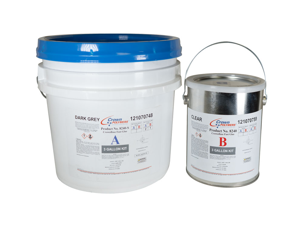 Crown Polymers CrownBase Fast Glue 8240 Polyurea Basecoat - Pantheon  Surface Prep